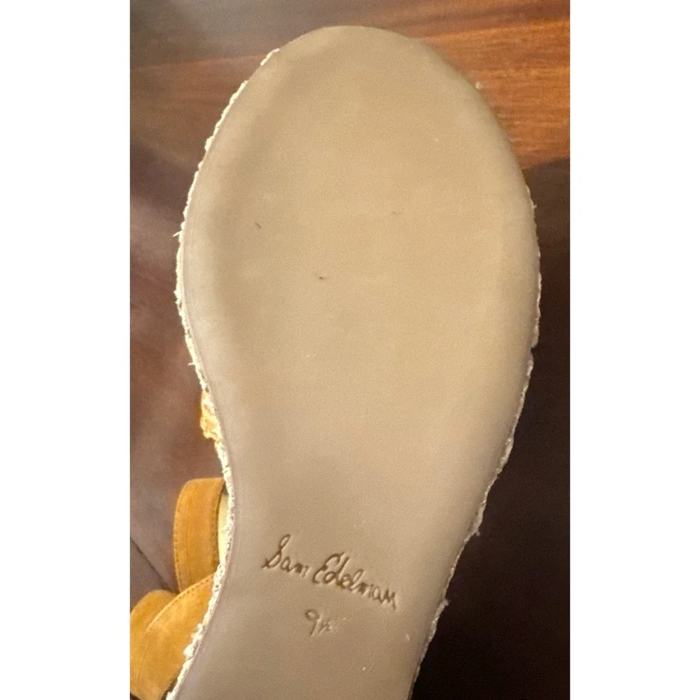 NWOB Sam Edelman Raffia / Woven Espadrille Platform Wedge Sandal ‑ Size 9.5 Boho